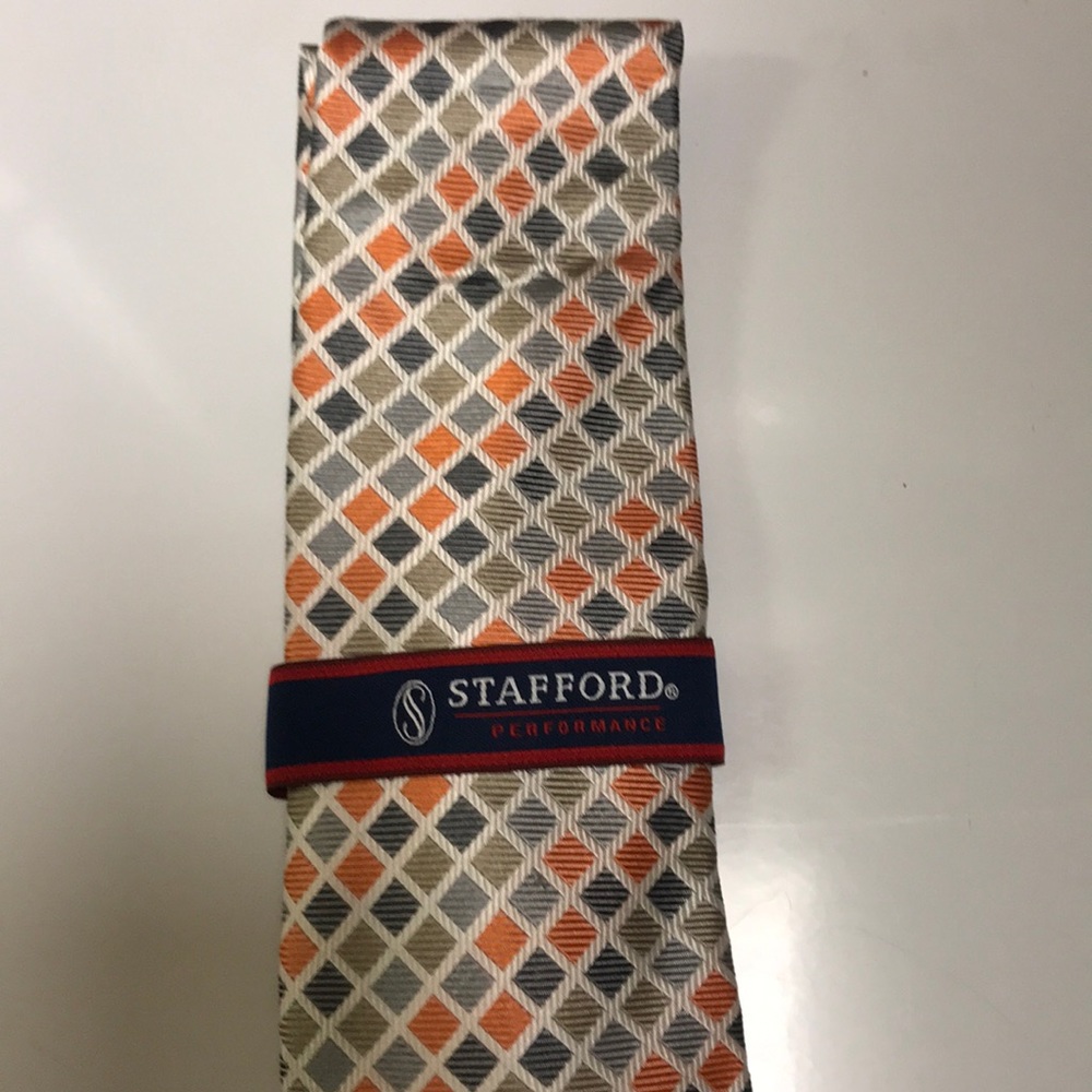 STAFFORD Handmade Silk Tie $10